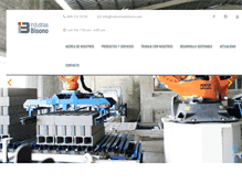 Tablet Screenshot of industriasbisono.com